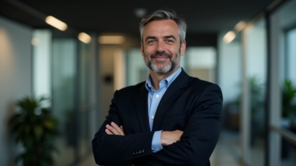 Fundador del equipo de visión artificial, retrato profesional en oficina moderna